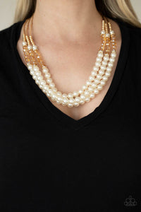 Powerhouse Perfection - Gold Necklace Paparazzi - 1488