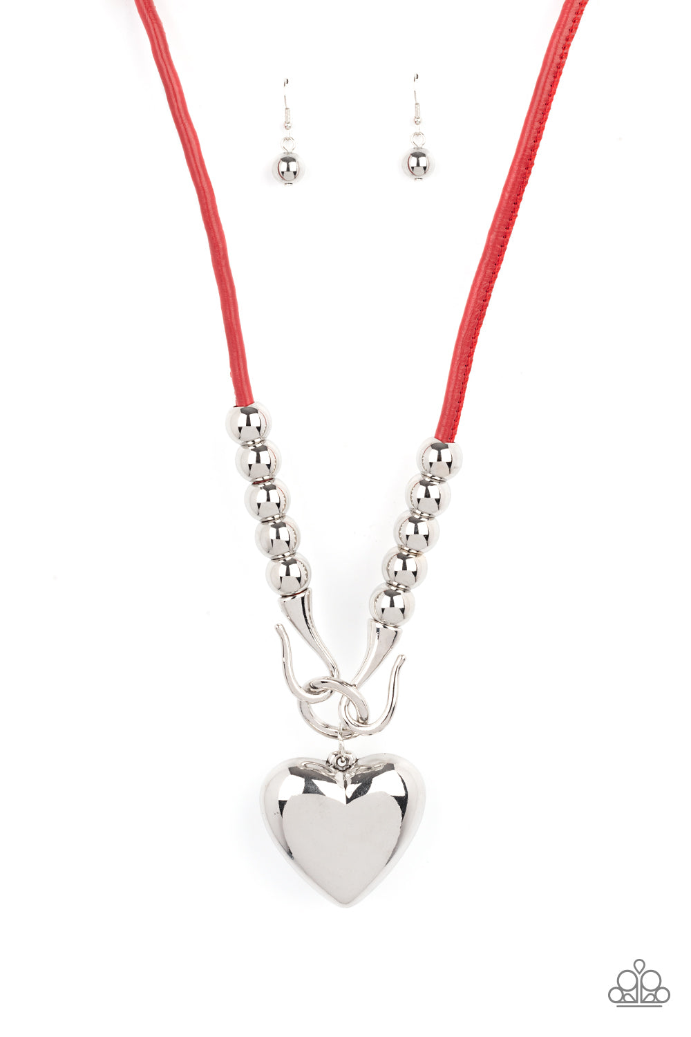 Forbidden Love - Red Necklace Paparazzi  - 1325