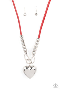 Forbidden Love - Red Necklace Paparazzi  - 1325