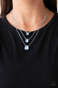 Dewy Drizzle - Blue Necklace Paparazzi - 1353