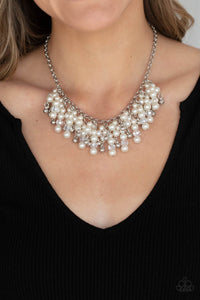 Champagne Dreams - White Necklace Paparazzi - 1490