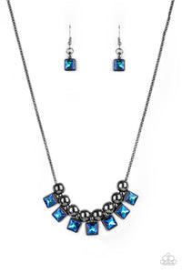 Graciously Audacious - Blue Necklace Paparazzi - 1355