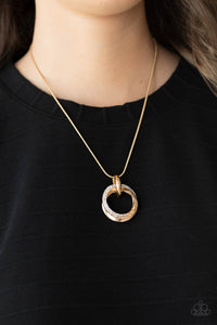 Sphere of Influence - Gold Necklace Paparazzi - 1438