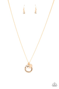 Full of Faith - Gold Necklace Paparazzi - 1446