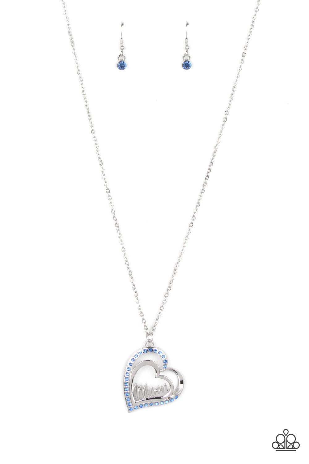 A Mothers Heart - Blue Necklace Paparazzi‐1132