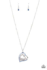 A Mothers Heart - Blue Necklace Paparazzi‐1132