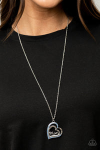 A Mothers Heart - Blue Necklace Paparazzi‐1132