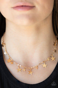 Starry Shindig - Gold Necklace Paparazzi  - 1430