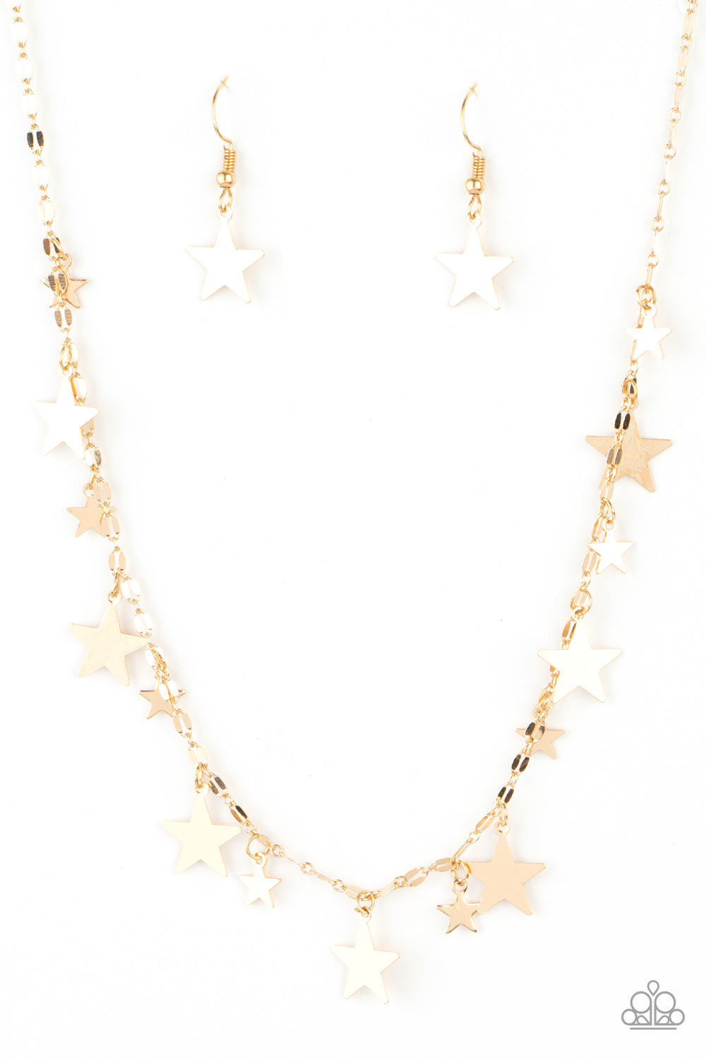 Starry Shindig - Gold Necklace Paparazzi  - 1430