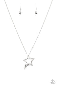 Light Up The Sky - Silver Necklace Paparazzi - 1442