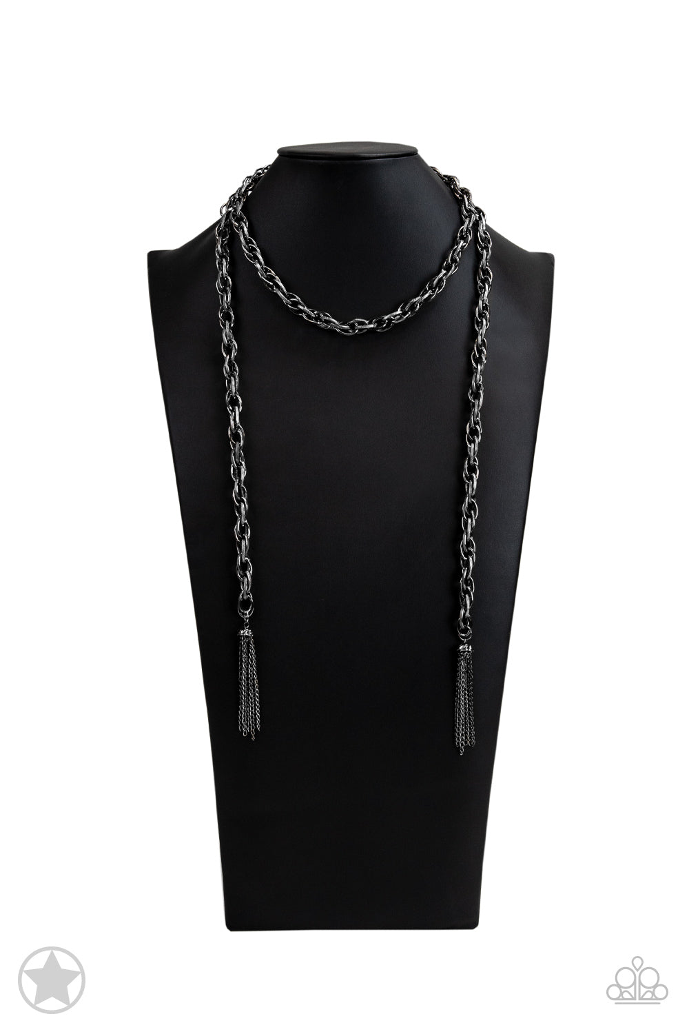 SCARFed for Attention - Gunmetal Necklace Paparazzi