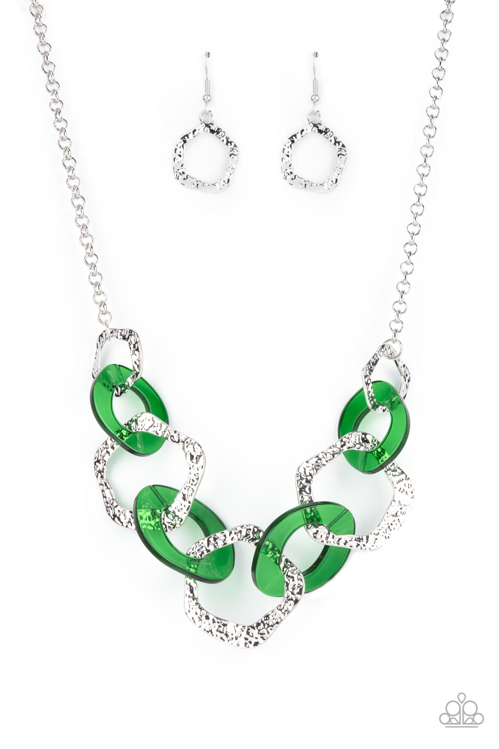 Urban Circus - Green Necklace Paparazzi - 1408