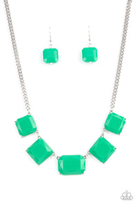 Instant Mood Booster - Green Necklace Paparazzi - 1387