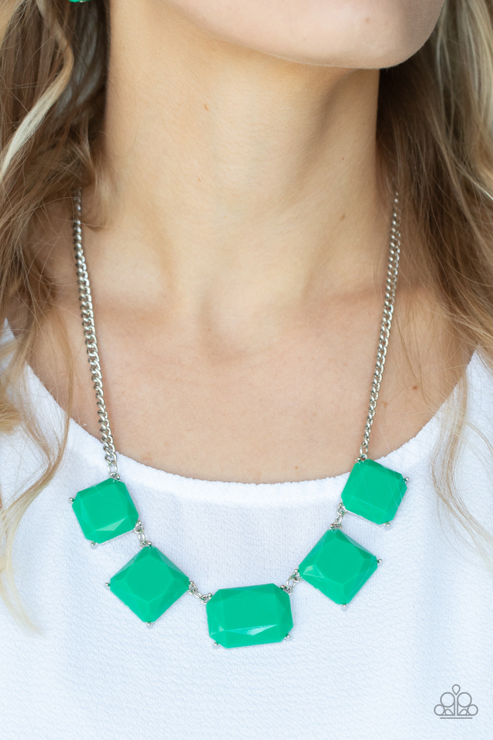 Instant Mood Booster - Green Necklace Paparazzi - 1387