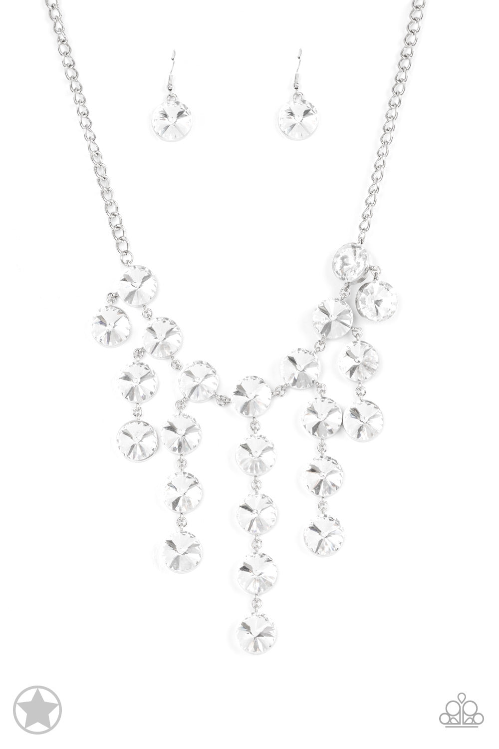 Spotlight Stunner White Necklace Paparazzi - 1421