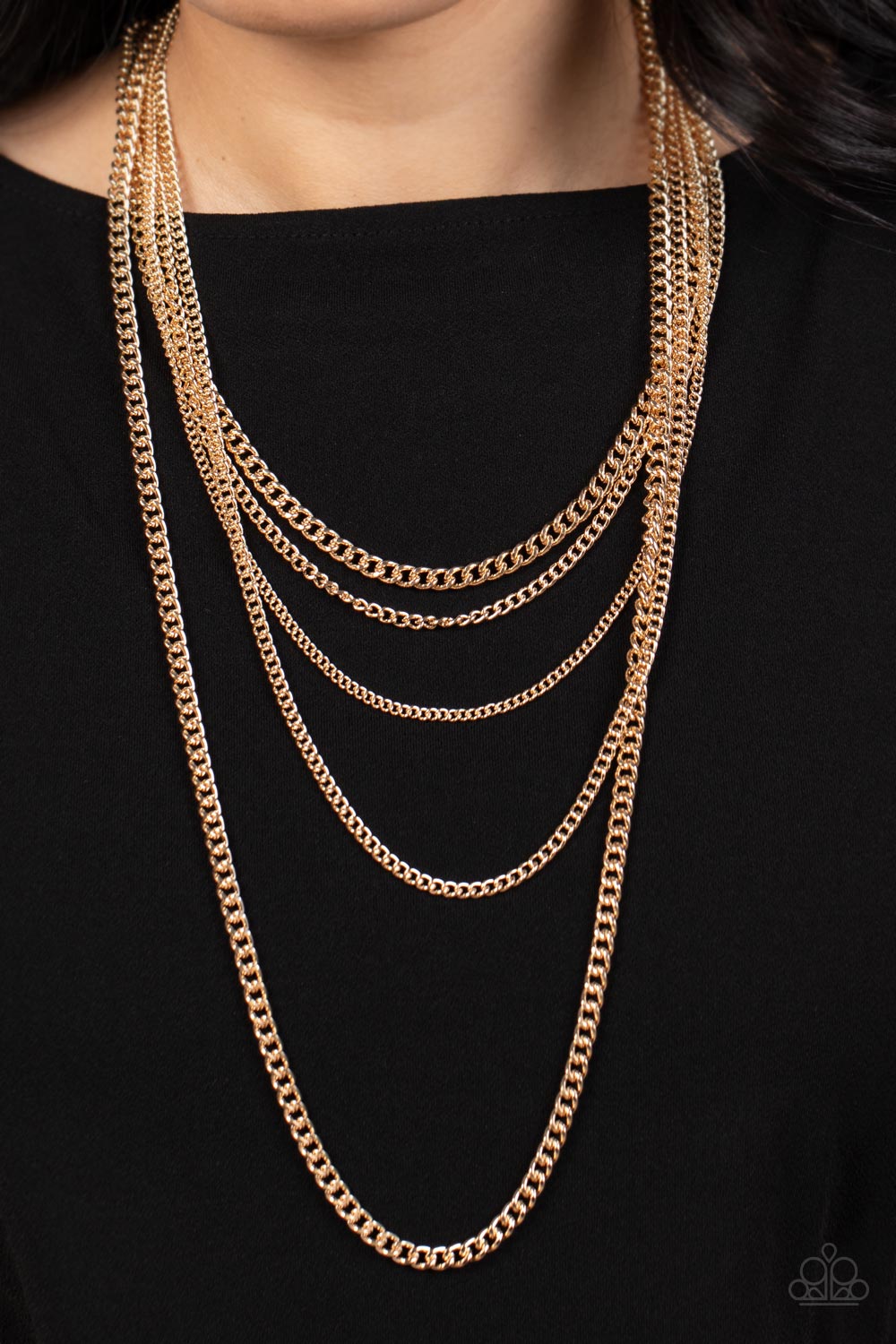 Top of the Food Chain - Gold Necklace Paparazzi - 1626