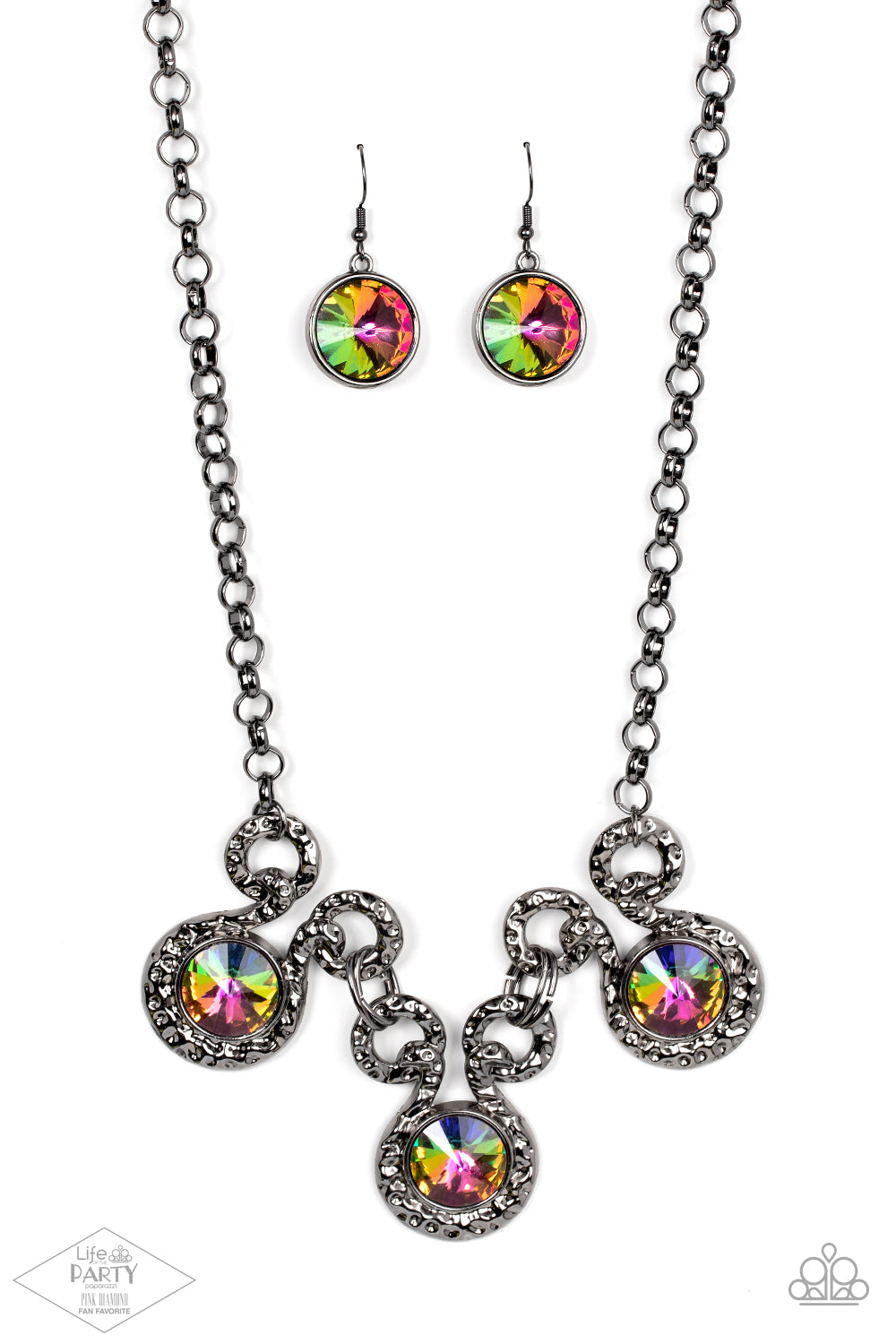 Hypnotized - Multi Necklace Paparazzi - 1600