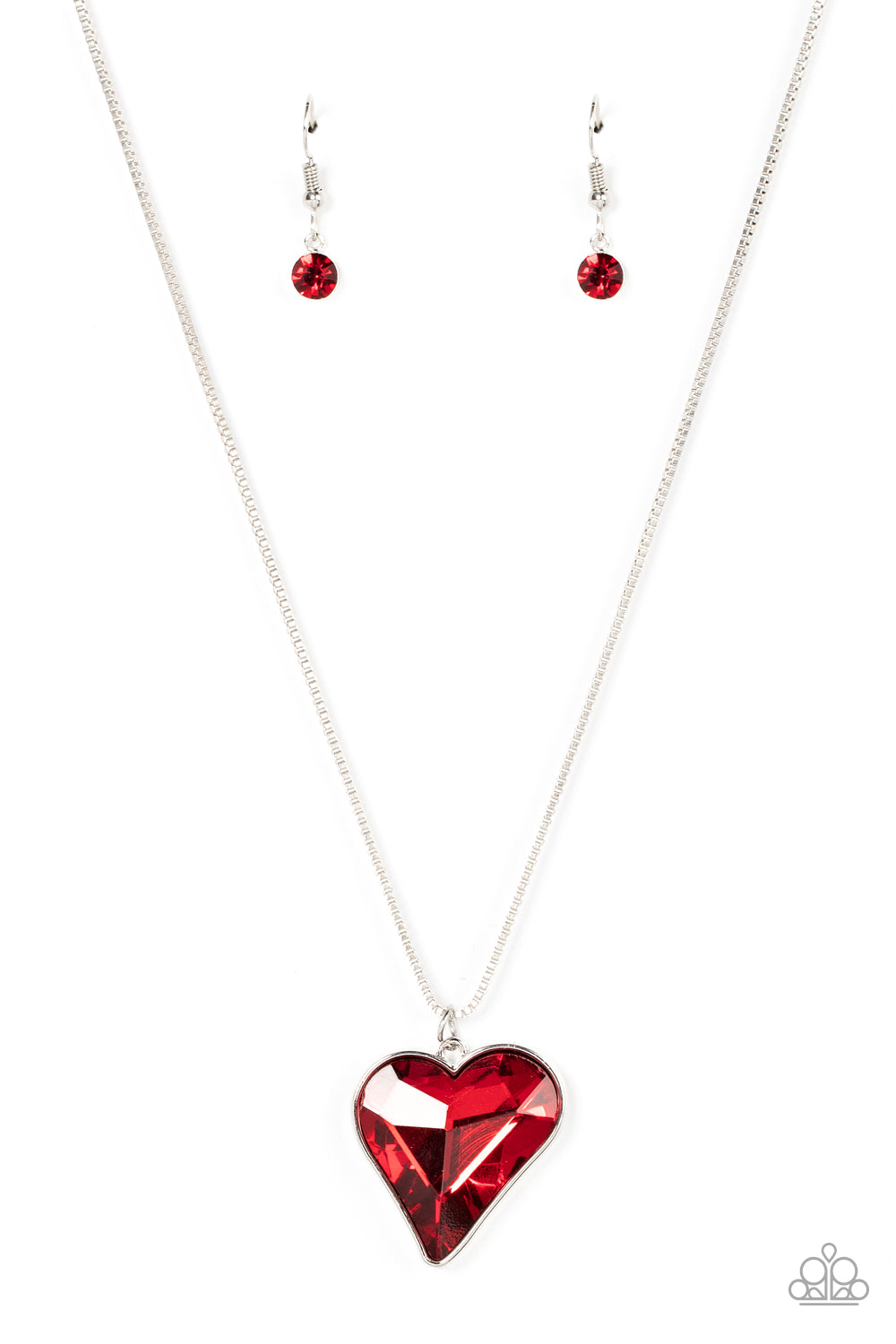 Lockdown My Heart - Red Necklace Paparazzi - 1506