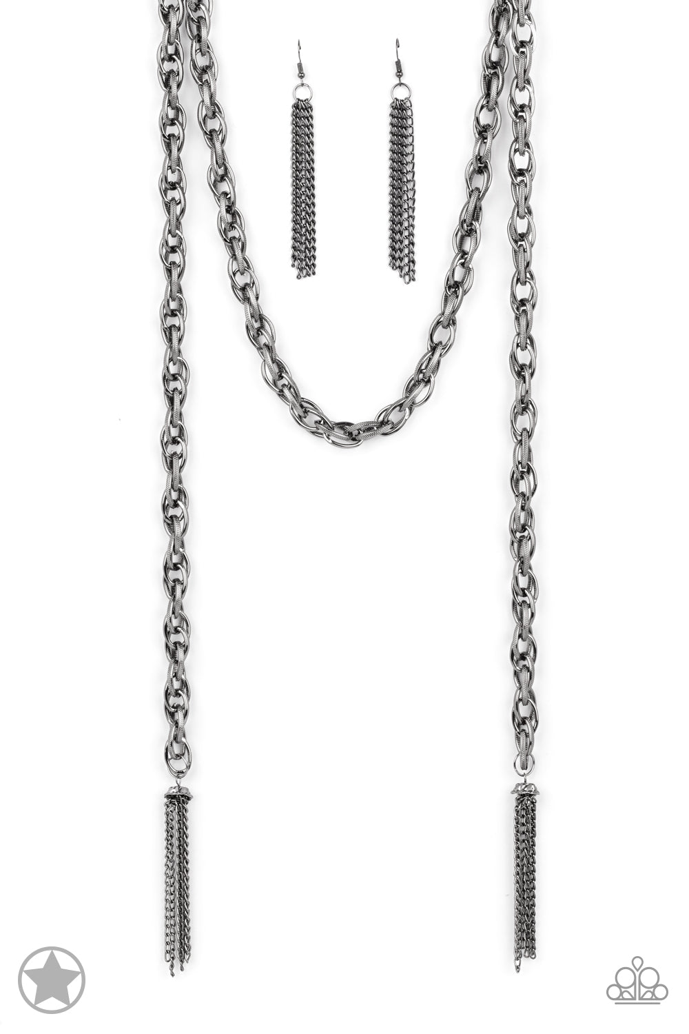 SCARFed for Attention - Gunmetal Necklace Paparazzi