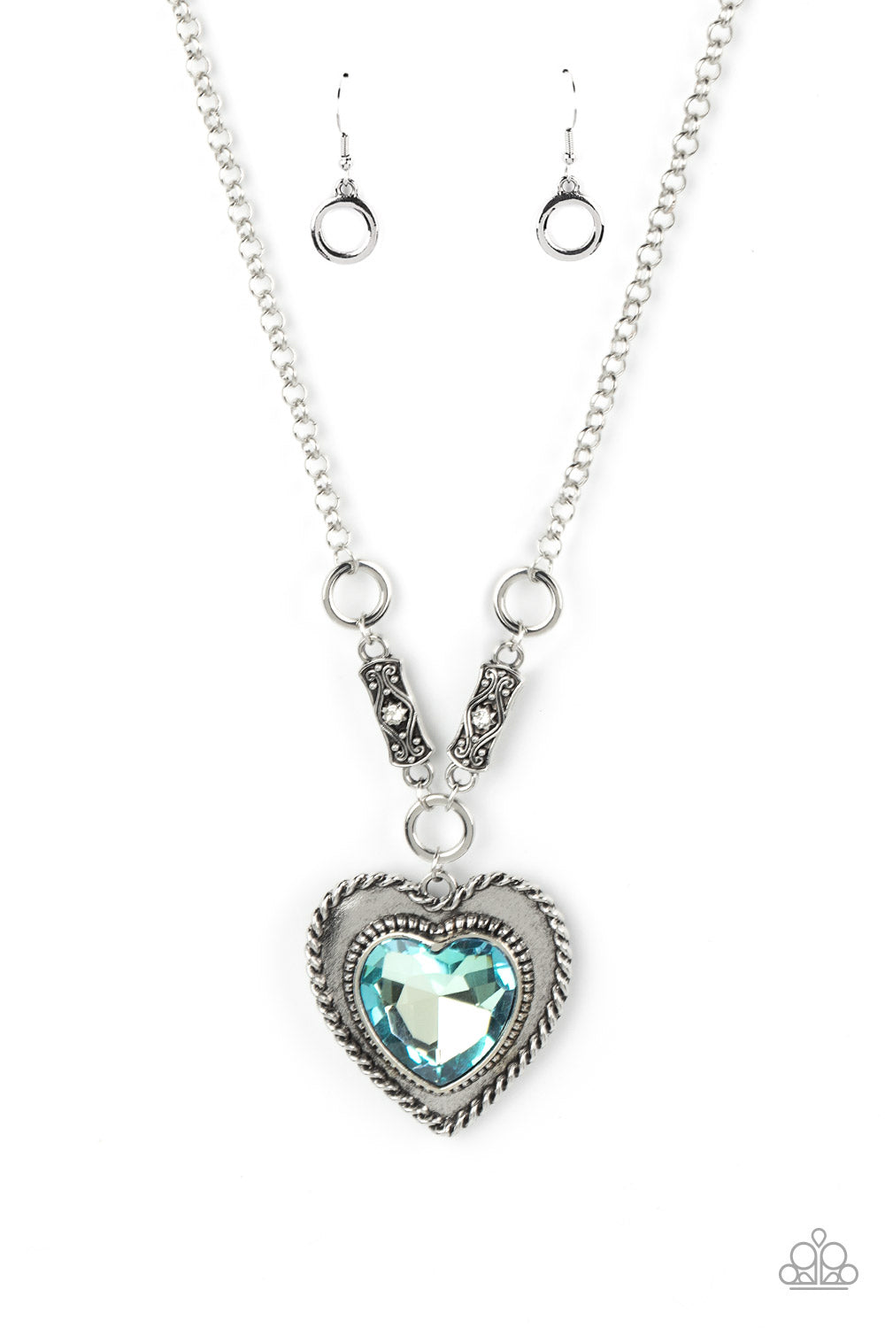 Heart Full of Fabulous - Blue Necklace Paparazzi - 1595