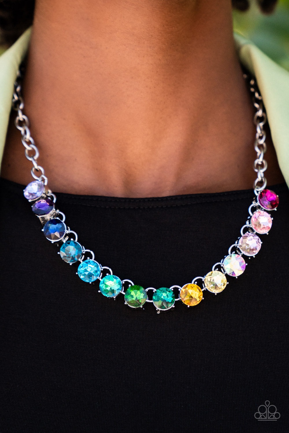 Rainbow Resplendence - Multi Necklace Paparazzi - 1575