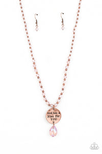 Priceless Plan - Copper Necklace Paparazzi - 1623