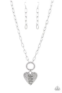 Brotherly Love - Silver Necklace Paparazzi - 1644