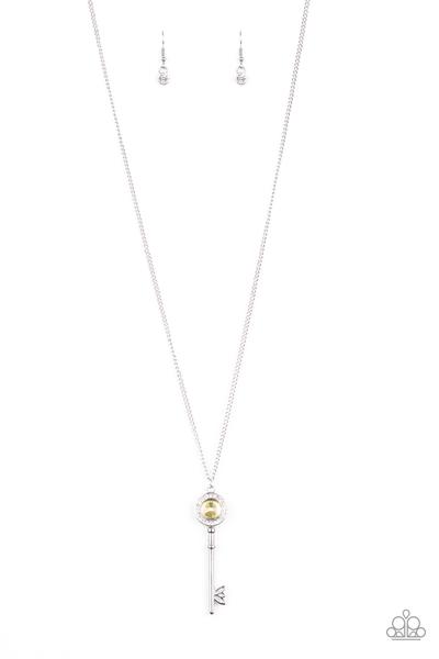 Secret Shimmer Yellow Necklace Paparazzi