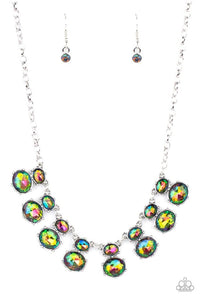 Cosmic Countess Multi Oil Spill Necklace Paparazzi - 1419