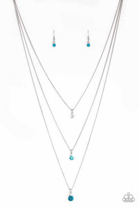 Crystal Chic Blue Necklace Paparazzi-916