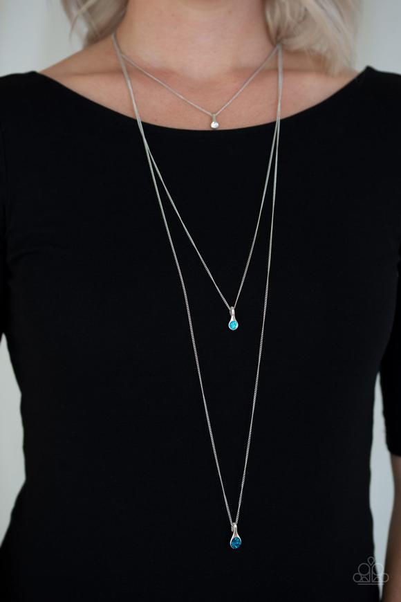 Crystal Chic Blue Necklace Paparazzi-916