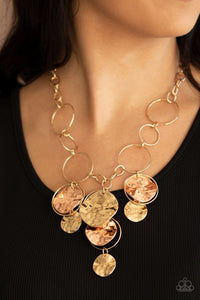 Learn the HARDWARE Way Gold Necklace Paparazzi-945