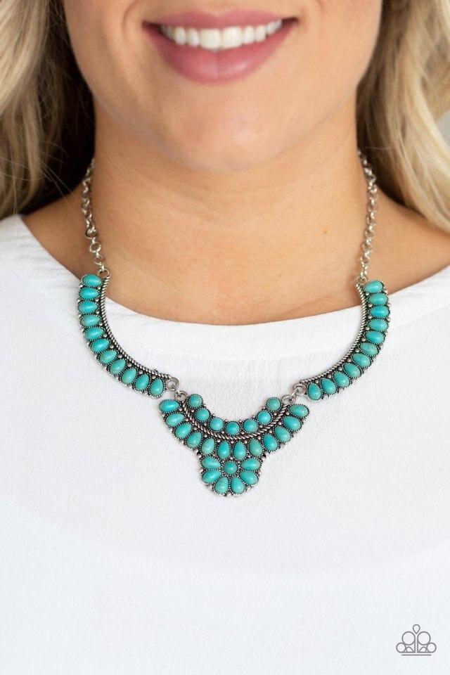 Omega Oasis Blue Necklace Paparazzi-922