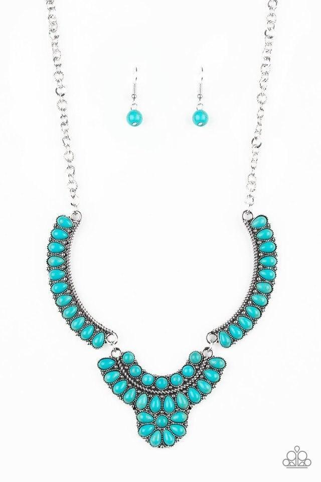 Omega Oasis Blue Necklace Paparazzi-922