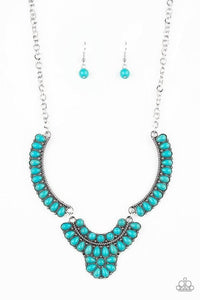 Omega Oasis Blue Necklace Paparazzi-922