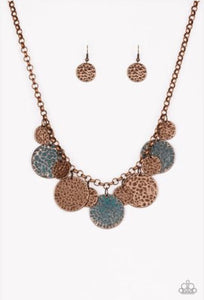 Treasure HUNTRESS Copper Necklace Paparazzi