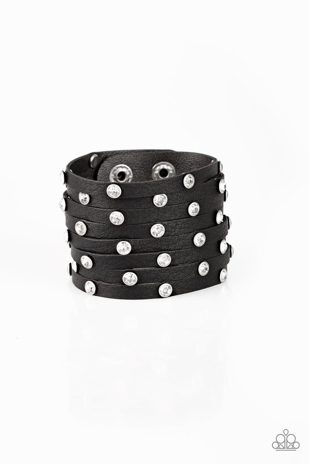 Sass Squad Black Bracelet Paparazzi‐977