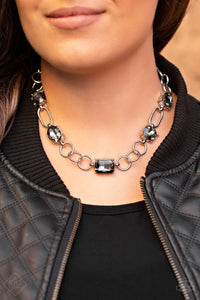 Urban District Silver Necklace Paparazzi-974